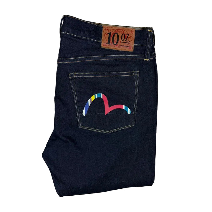 Evisu Japan Ladies Logo Pockets Slim Straight Jeans - Size 29