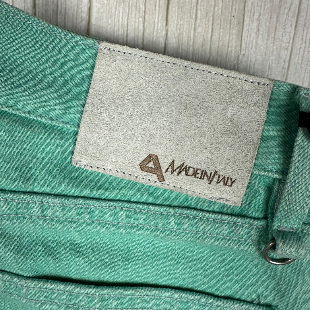 NWT - Ladies  Italian Made Cycle 'Flare' Green Jeans - Size 27