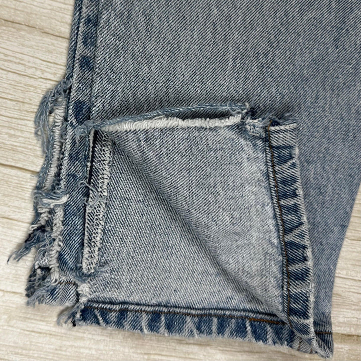 Levis Vintage Look 140th Anniversary Ladies Split Hem Denim Jeans -Suit Size 7/8