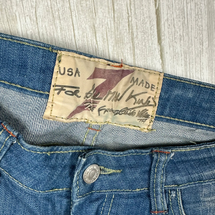 7 for all Mankind 'Skull' Low Rise Slim Straight Jeans Size- 27
