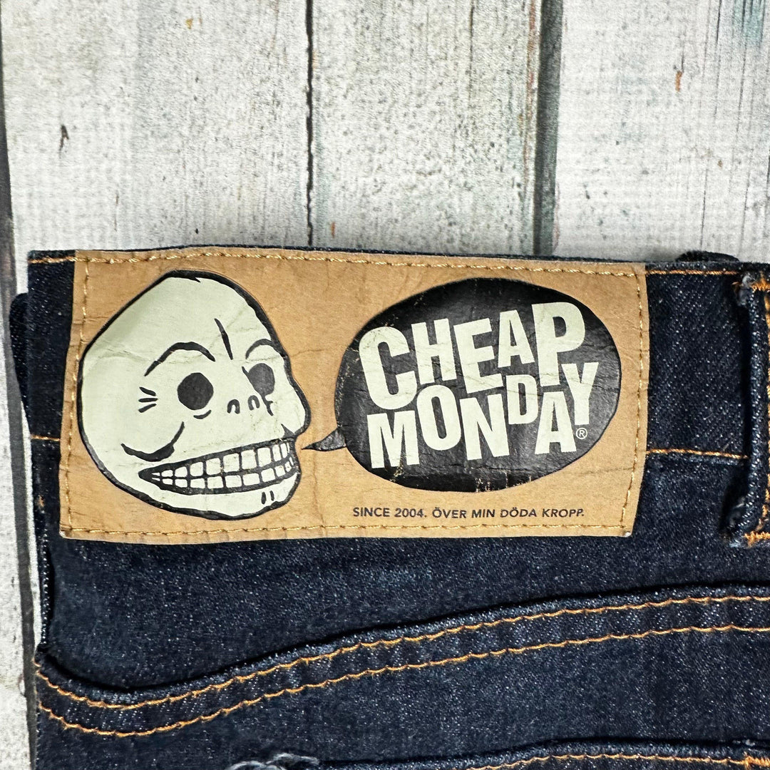 Cheap Monday 'Tight Original Unwash' Slim Fit Jeans - Size 32/34 - Jean Pool