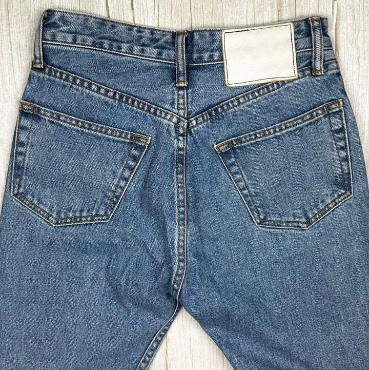 Bassike Made in Japan Crop Flare Jean -Size 24