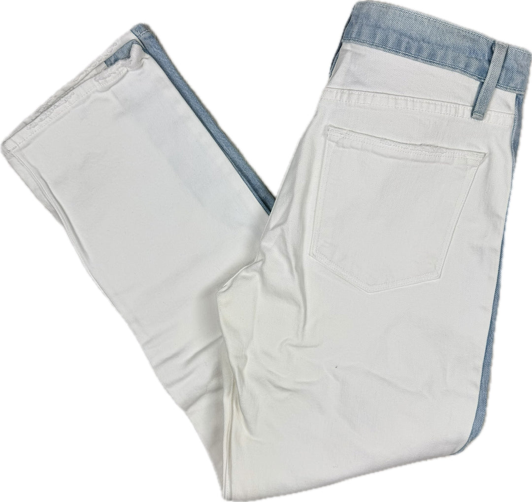 Frame Denim 'Le High Straight' Colourblock Jeans -Size 26