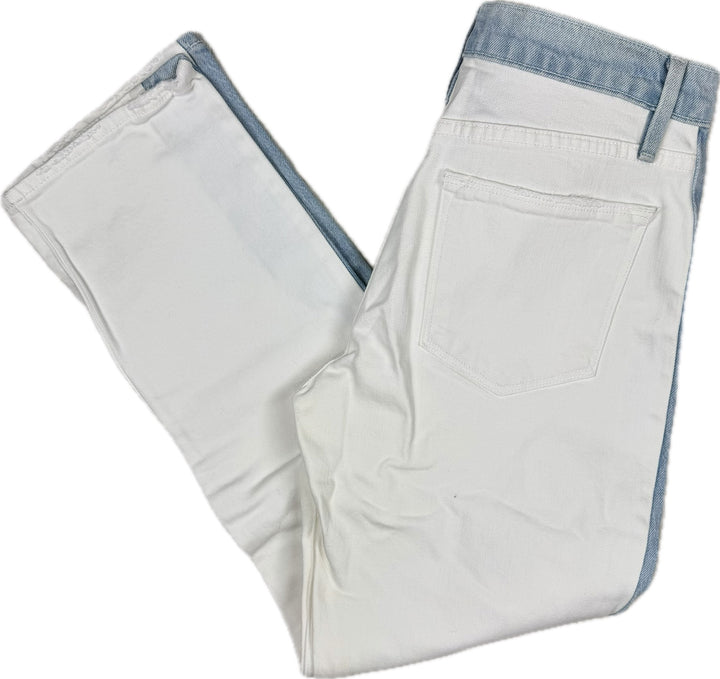 Frame Denim 'Le High Straight' Colourblock Jeans -Size 26