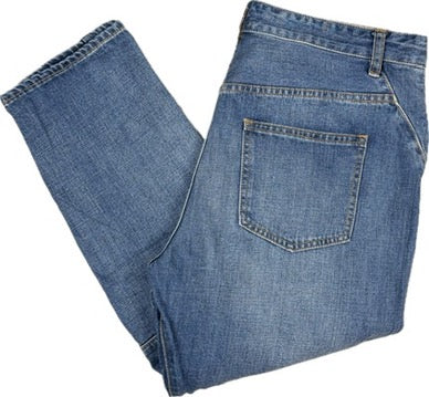 Morrison Panelled Leg Boyfriend Crop Jeans -Size 31