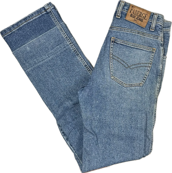 Faberge 1980's Straight Slim Fit Mens Jeans- Suit Size 28-30"