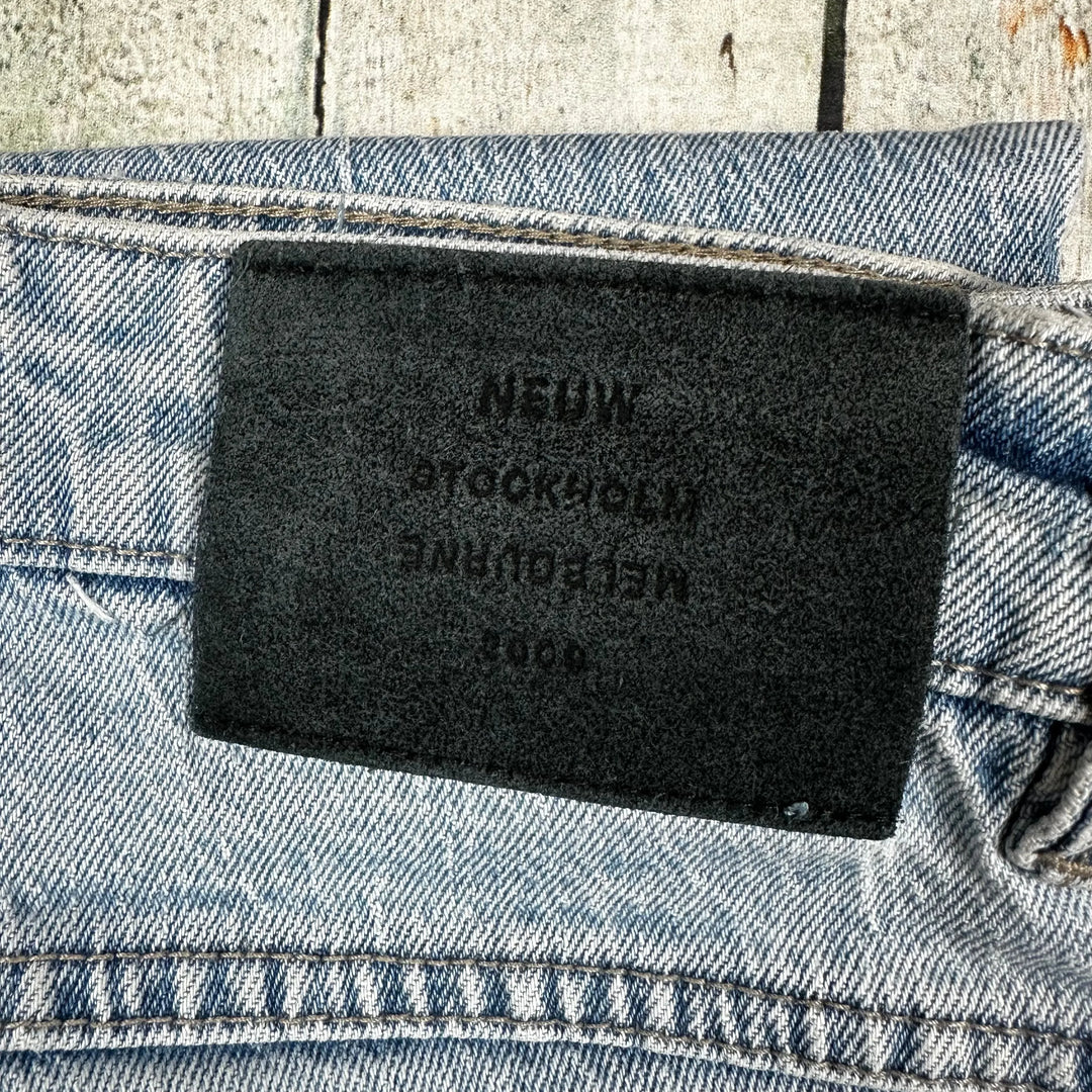 NEUW Mens 'Studio Baggy' Crop Denim Jeans - Size 36/28 - Jean Pool