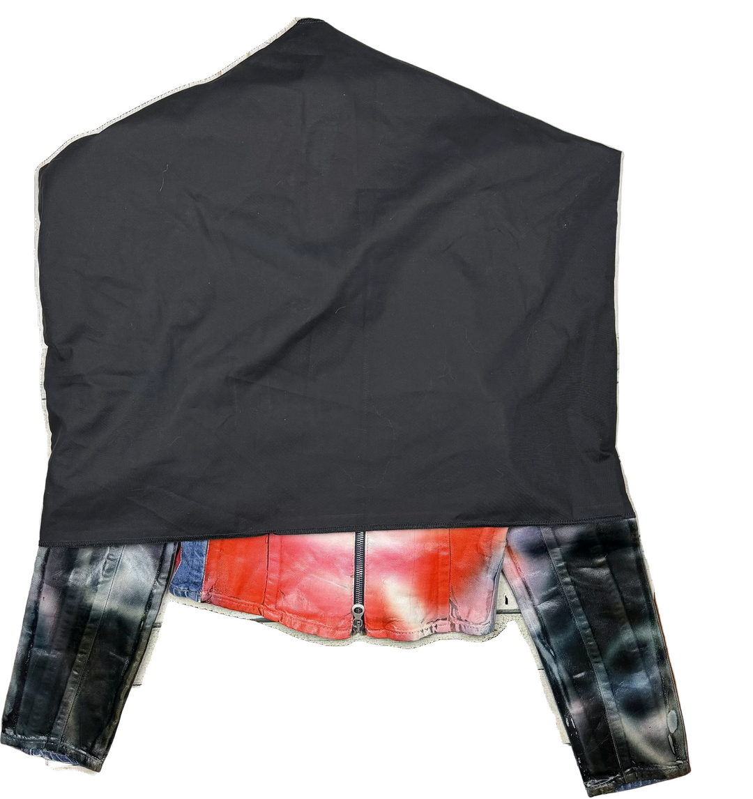NWT -Diesel ‘De-Smily FSD’ Printed Denim Jacket - Size XXS