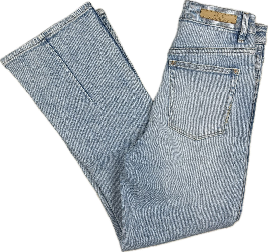 NEUW 'Marilyn Crop Kick' Blue Monday High Rise Jeans - Size 26