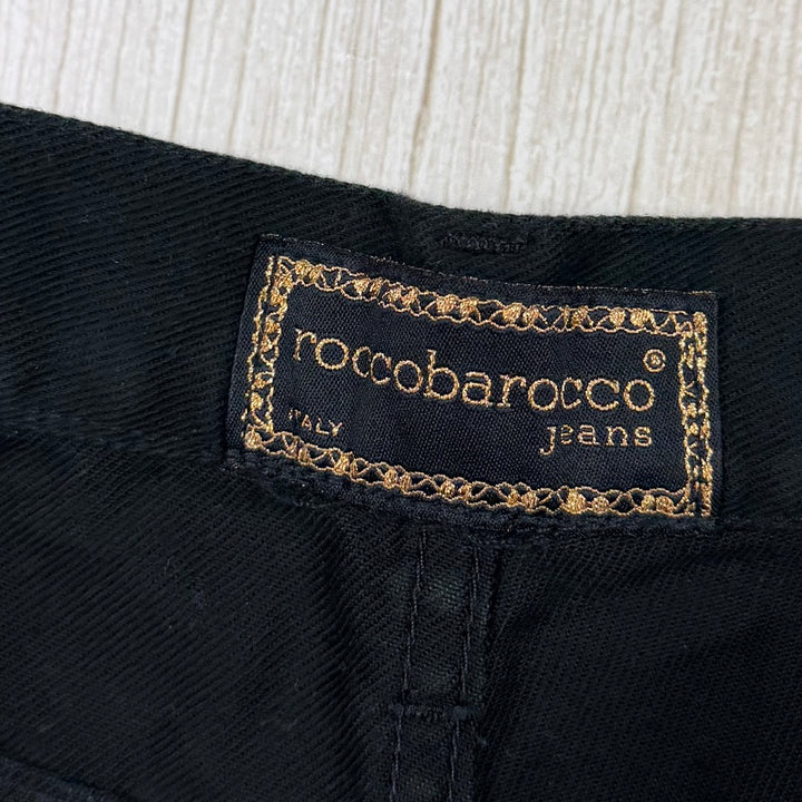 Roccobarocco  Vintage Italian 90's Mom Fit Logo Jeans -Size 7/8
