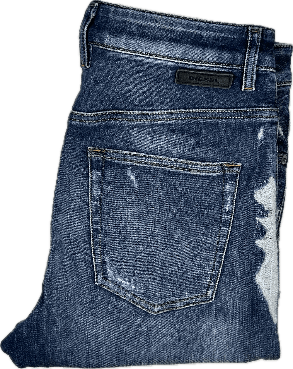 Diesel 'Candys-T' Distressed Tapered Jeans Size - 27 - Jean Pool