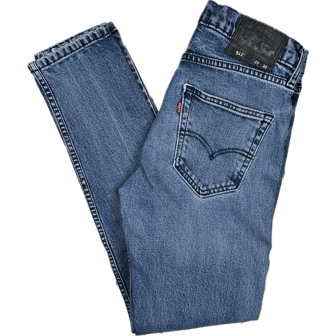 Levis 512 Slim Taper Mens Stretch Denim Jeans - Size 29/32 - Jean Pool