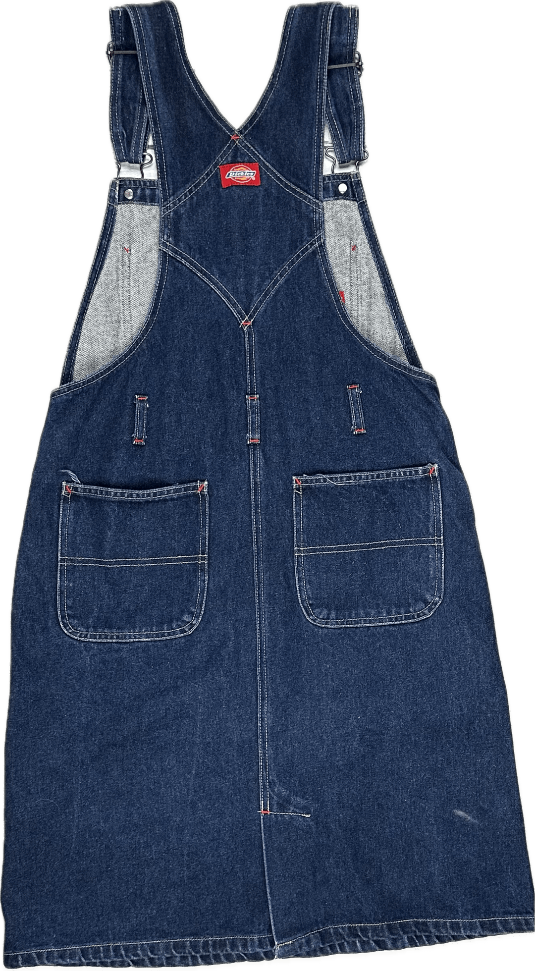 Dickies Denim Skirtall Bib and Brace Front - Size S