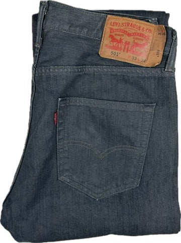 Levis 501 Button Fly Mens Jeans -Size 33/34