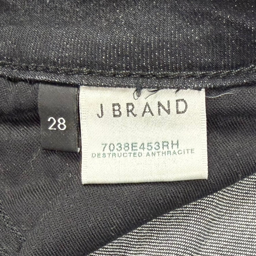 J Brand 'Leila' Destructed Anthracite Skirt- Size 28