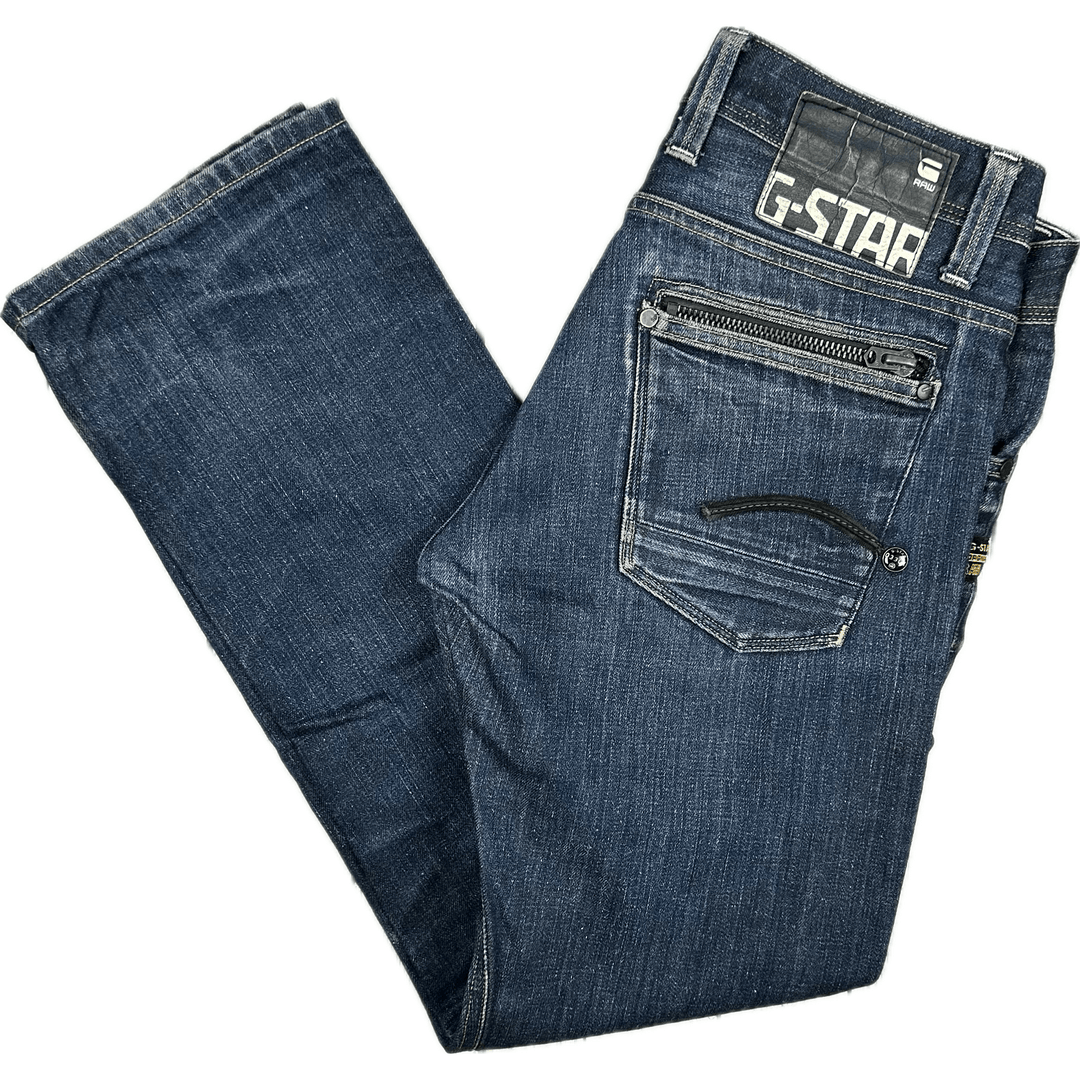 G Star RAW 3301 'Attacc Low Straight' Jeans -Size 32 - Jean Pool