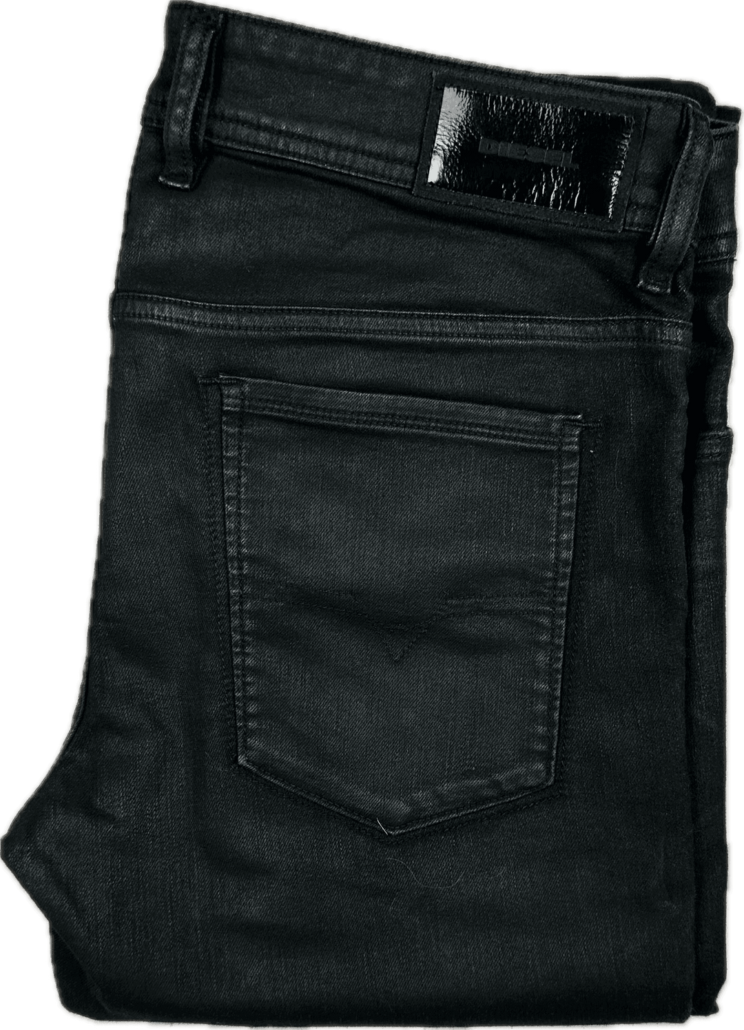 Diesel 'Sleenker' Black Slim Skinny Jeans -Size 33/32