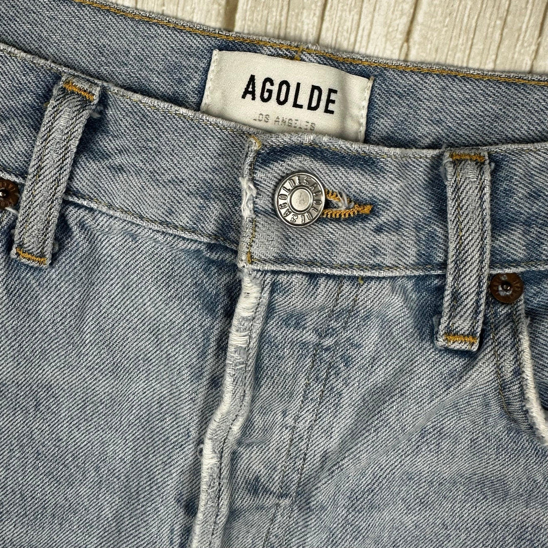 AGOLDE 'Parker Long' Boyfriend Denim Shorts- Size 28