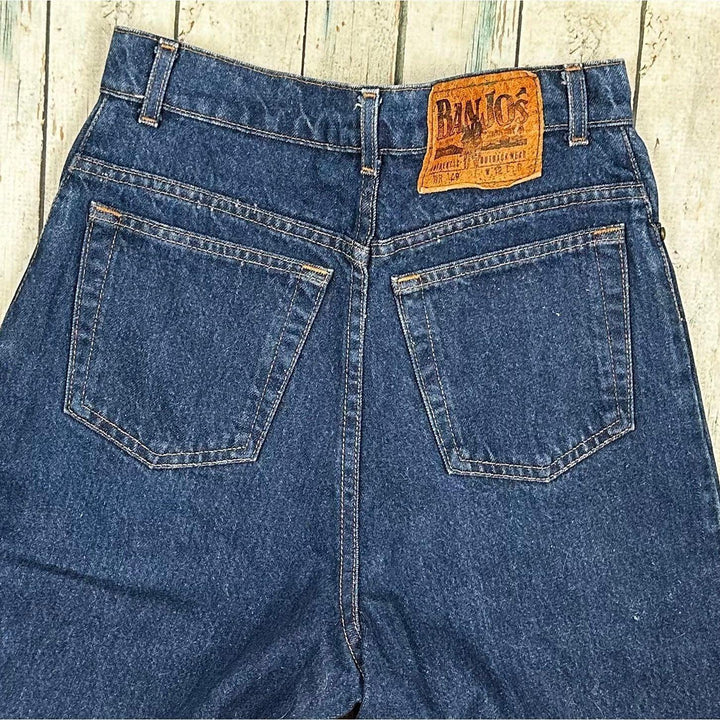 Vintage 1980's High Rise Tapered Banjos Jeans- Suit Size 8/9 - Jean Pool