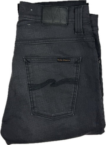 Nudie Jeans Co. 'Grim Tim' Broken Black Wash Organic Jeans - Size 33/32