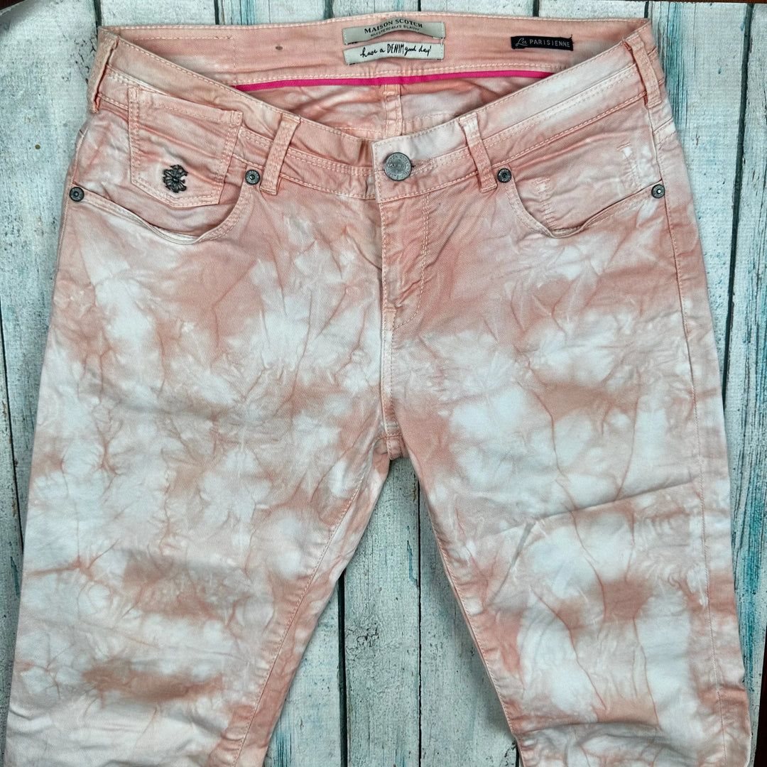 Maison Scotch 'La Parisienne' Tie Dye Effect Jeans - Size 27/32 - Jean Pool