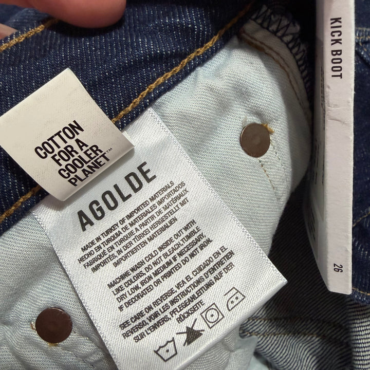 NWT- Agolde 'Kick Boot' Mid Rise Bootcut Jeans- Size 26