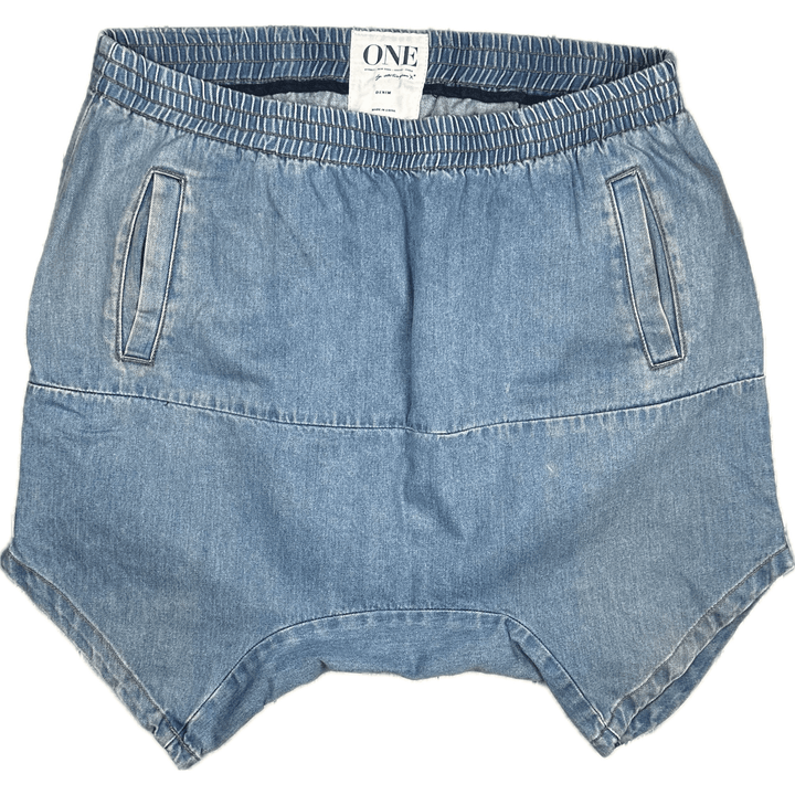 One Teaspoon 'Calypso' Denim Shorts - Size M - Jean Pool