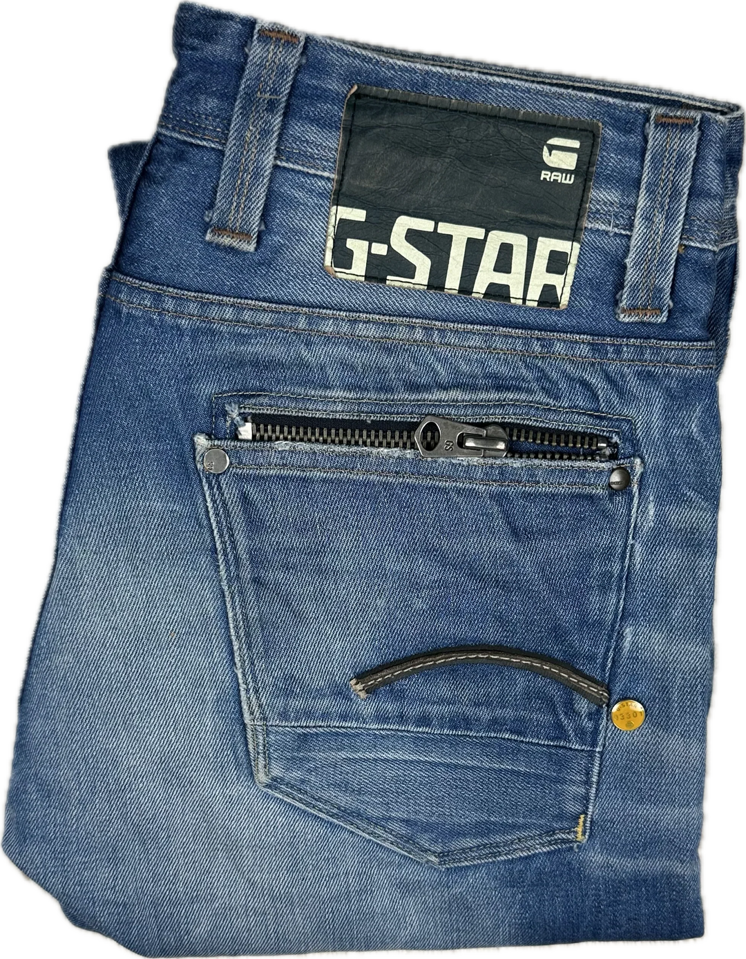 G Star RAW 3301 'Attacc Low Straight' Jeans -Size 32S