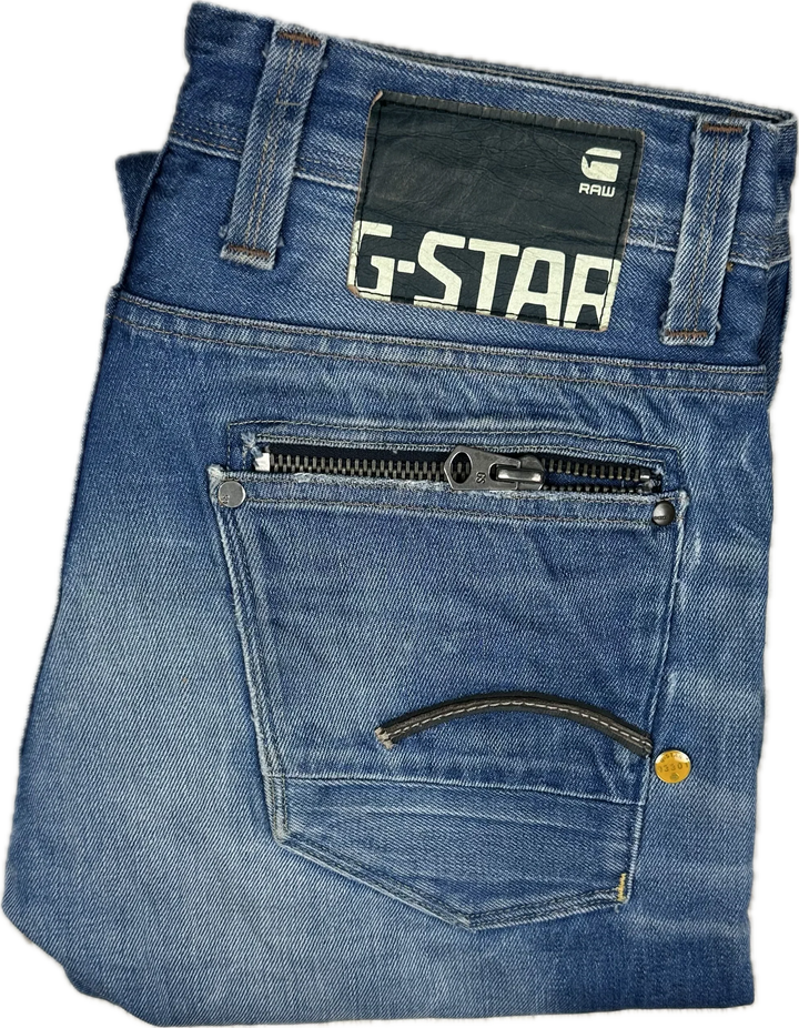 G Star RAW 3301 'Attacc Low Straight' Jeans -Size 32S