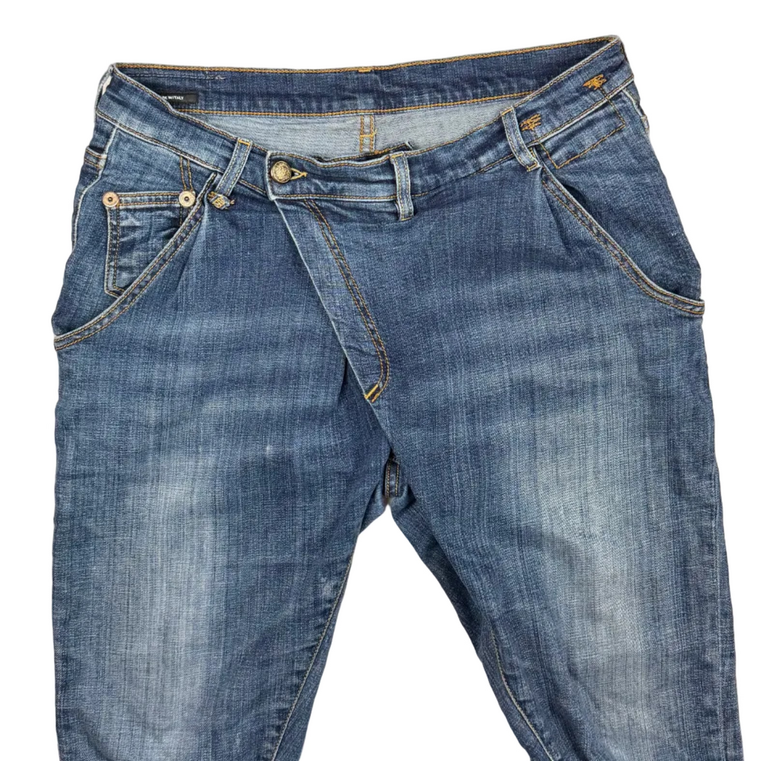 R13 Made in Italy 'X Over' Blue Jeans Jeans- Size 28
