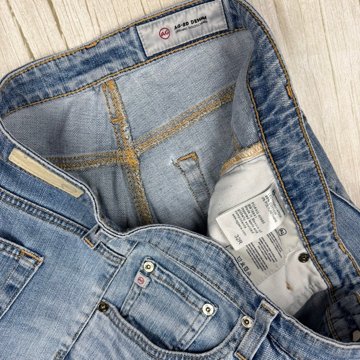 AG Adriano Goldschmied 'The Isabelle' High Rise Straight Crop Jeans- Size 32R