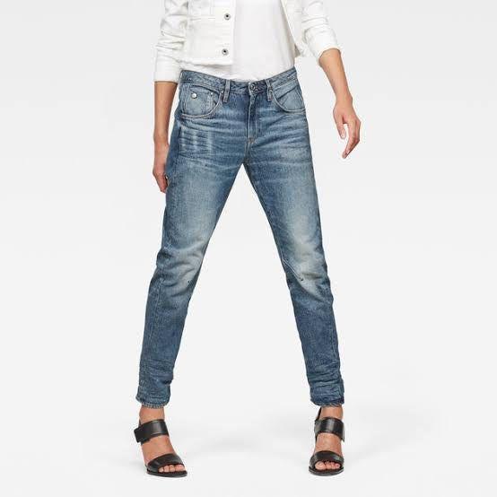 G-Star RAW Womens 'Arc 3D Low Boyfriend' Jeans -Size 28 - Jean Pool