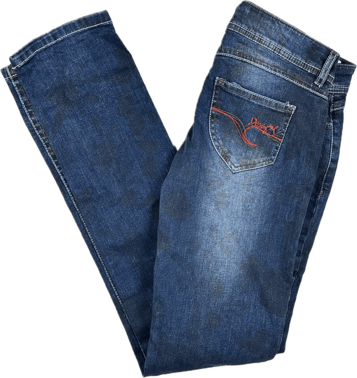 Desigual Ladies 'The Wow' Low Straight Jeans -Size 26 - Jean Pool