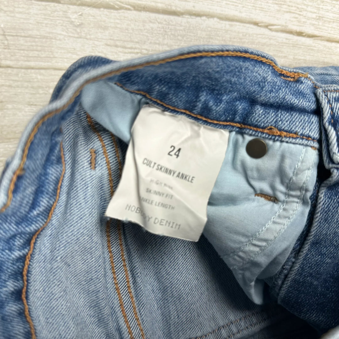 NOBODY Cult Skinny Ankle- Formula Wash Jeans- Size 24