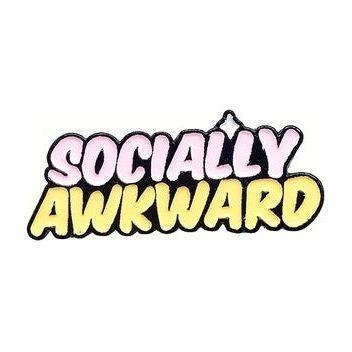 Socially Awkward - Enamel Pin - Jean Pool