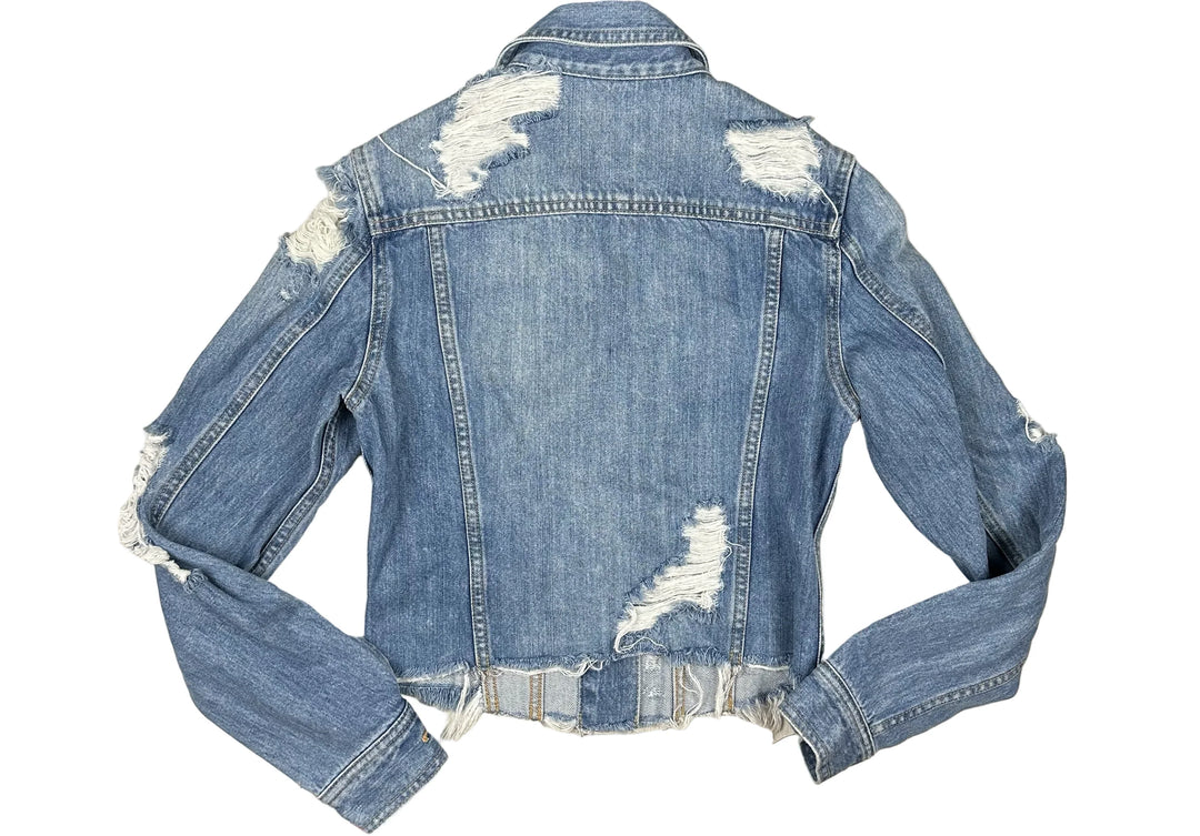 Bardot Ladies Distressed Denim Shacket - Size 6