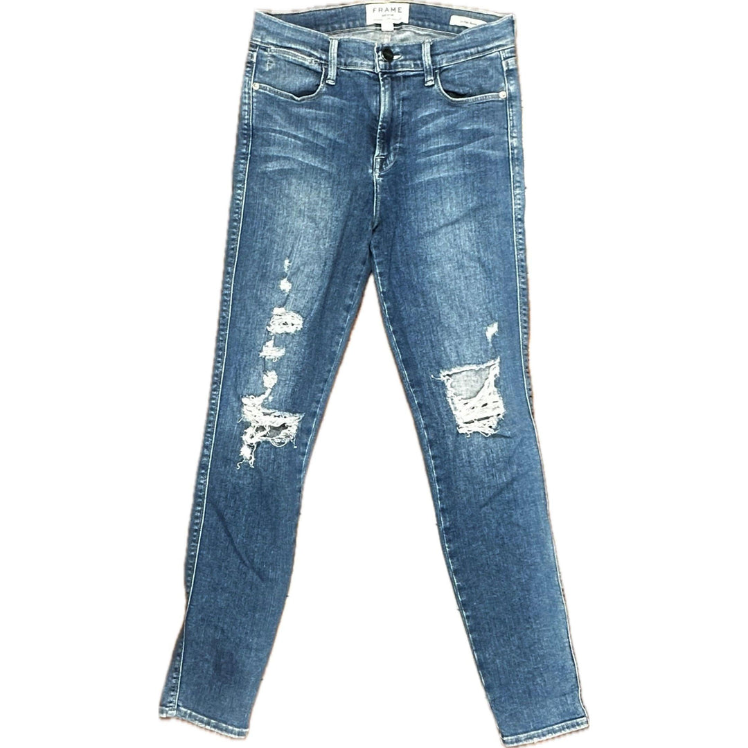 Frame Denim 'Le High Skinny' Busted Jeans -Size 27 or 9AU - Jean Pool