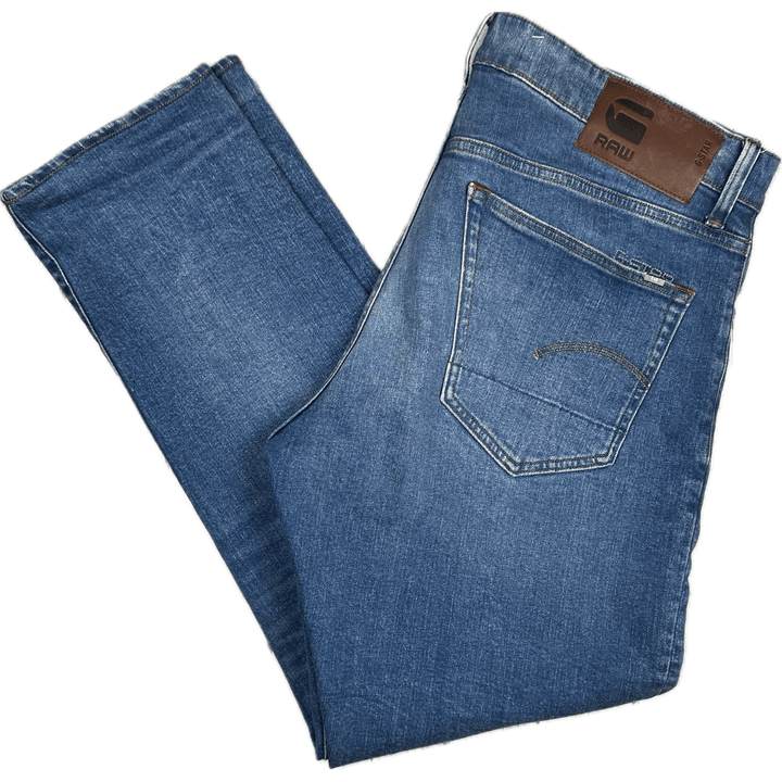 G Star 3301 'Straight Tapered' Stretch Mens Jeans -Size 34 - Jean Pool