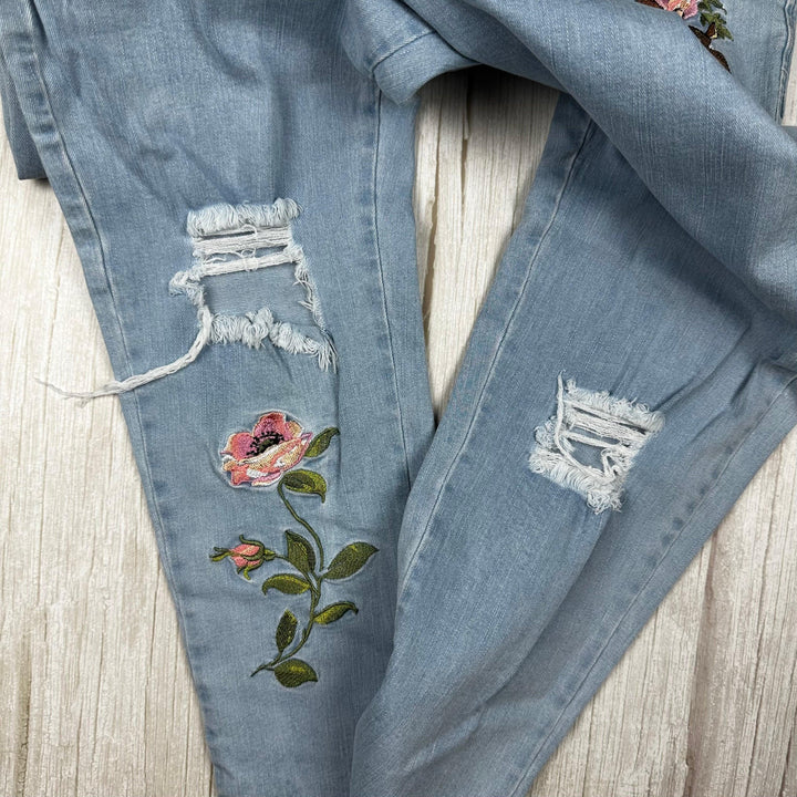 Disney 'Bambi' Embroidered Skinny Leg Jeans - Size 12