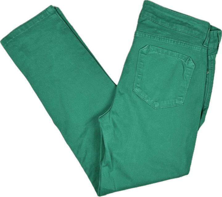 NYDJ Fitted 'Ankle' Jeans in Emerald -Size 2 US or suit 8 AU