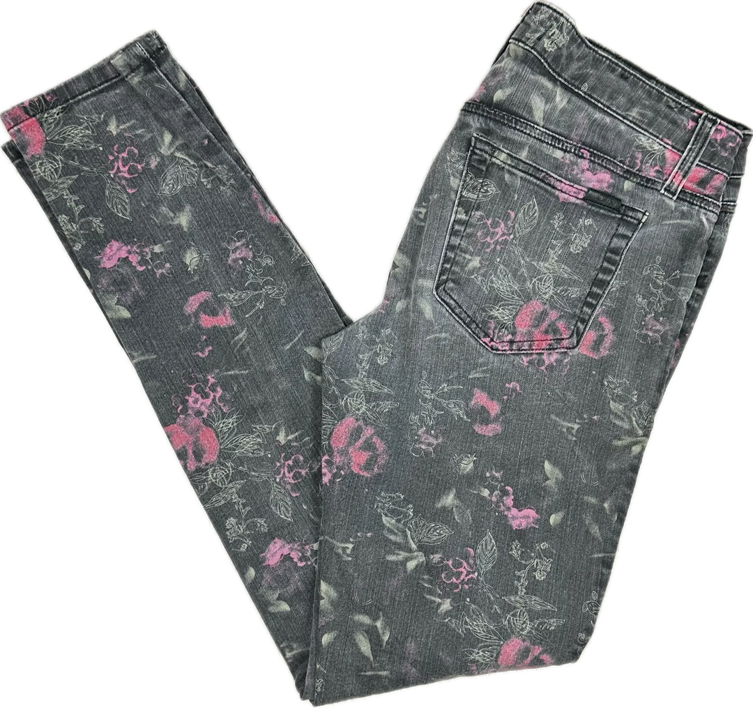 Joes Jeans USA Electric Floral Print Skinny Jeans Size- 30