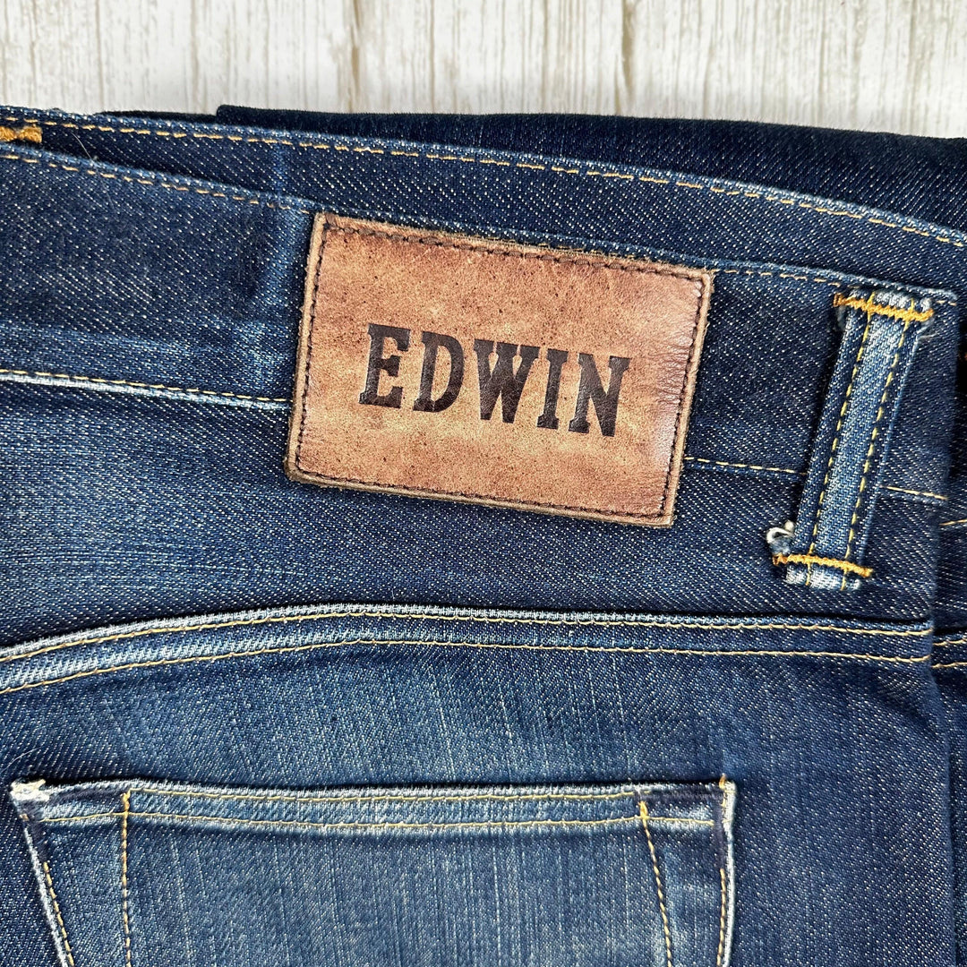 Edwin Japanese Denim- 'ED80' Rainbow Selvedge Mens Slim Jeans -Size 33/34