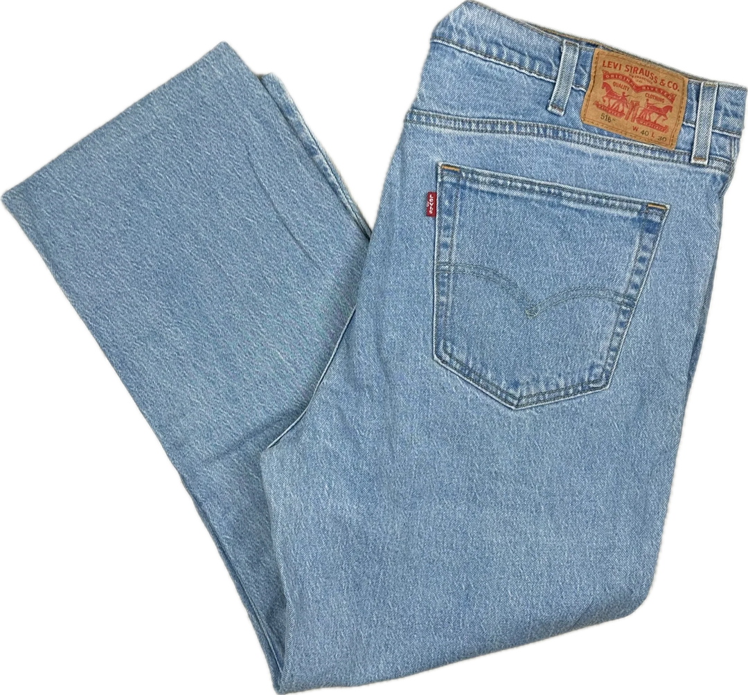 Levis 516 Straight Leg Denim Jeans - Size 40S