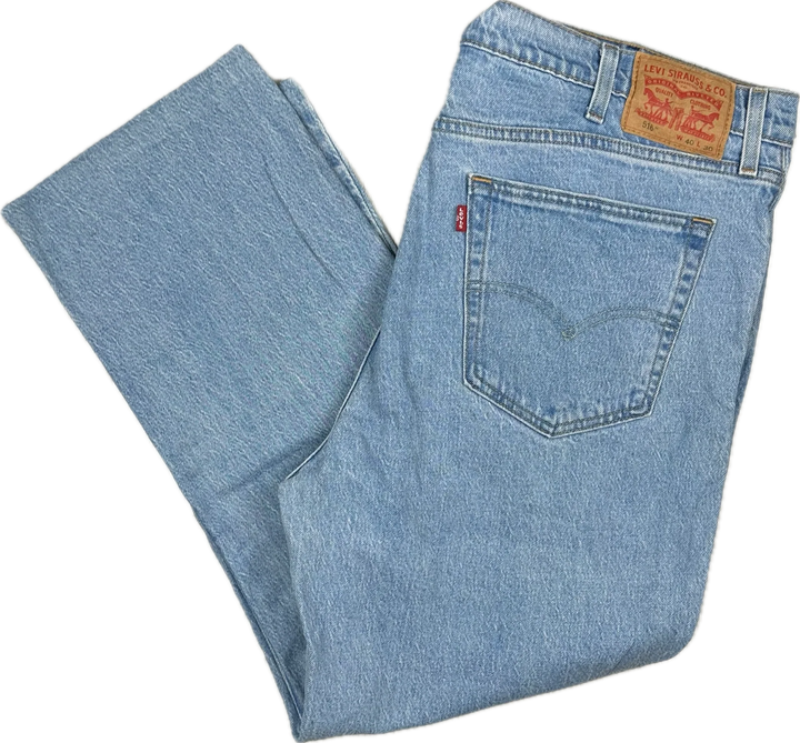 Levis 516 Straight Leg Denim Jeans - Size 40S