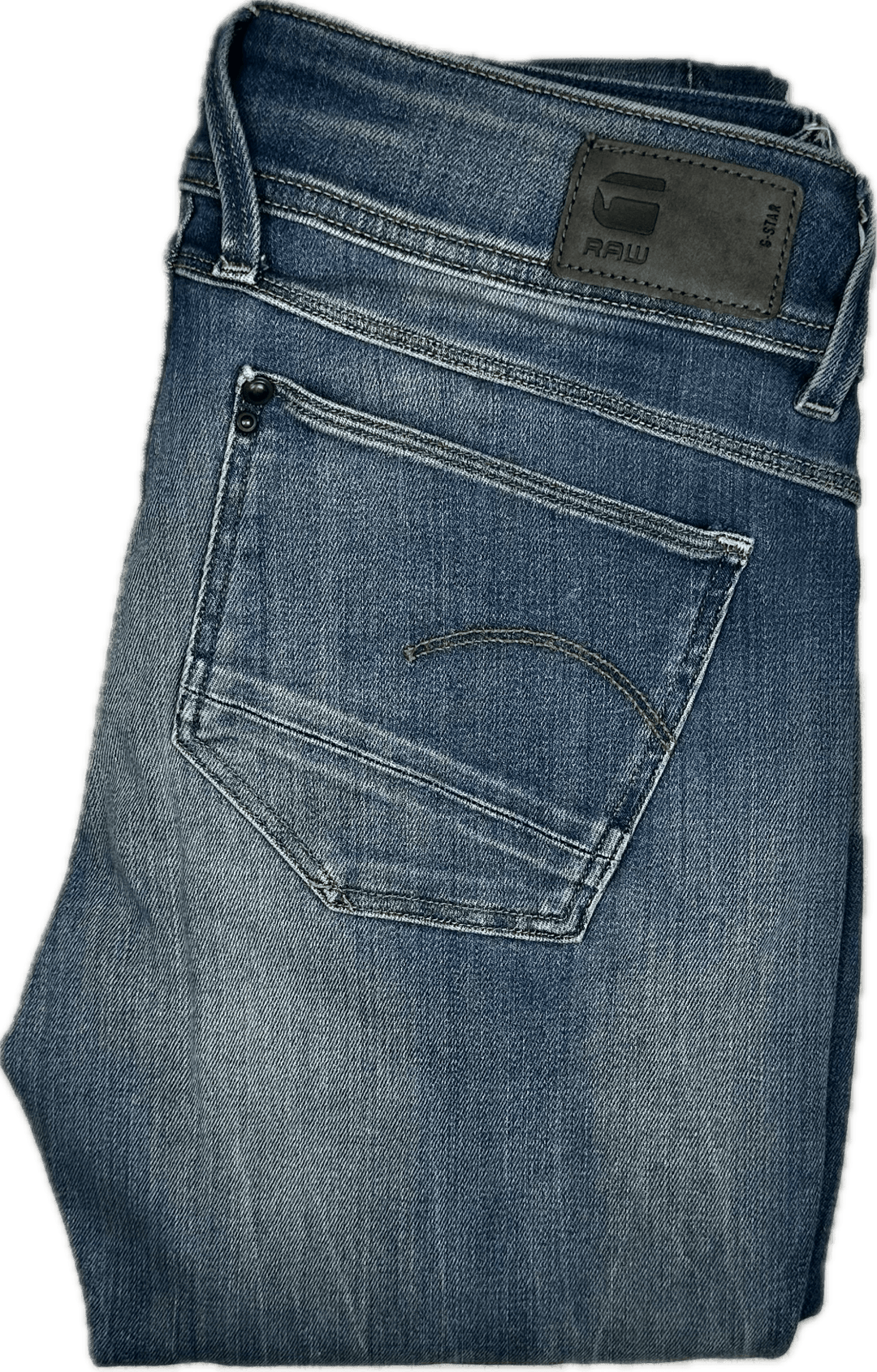 G Star RAW Womens 'Lynn Mid Skinny' Distressed Jeans -Size 27/34