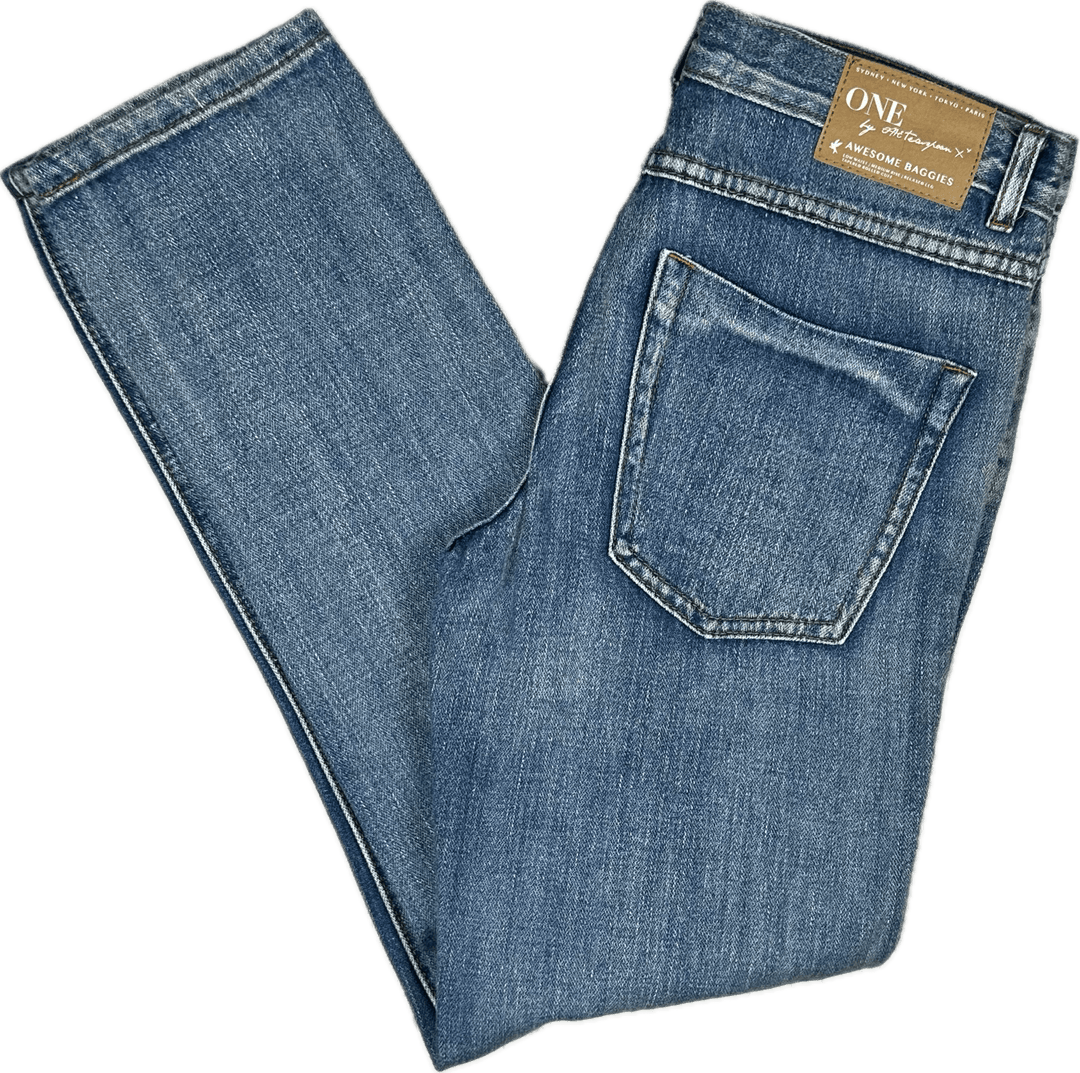 One Teaspoon Ladies Destroyed 'Awesome Baggies' Jeans - Size 24