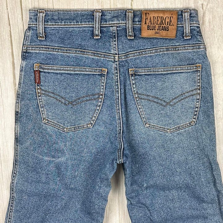 Faberge 1980's Straight Slim Fit Mens Jeans- Suit Size 28-30"
