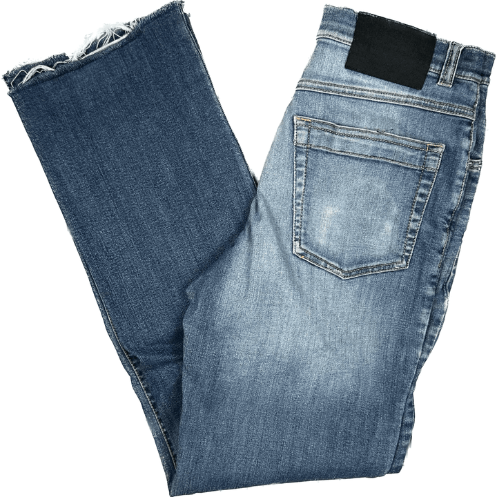 Feraud Ladies Distressed Straight Leg Jeans- Size 26 (8AU) - Jean Pool