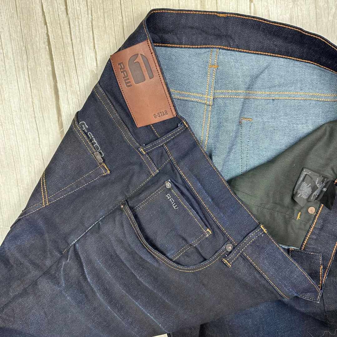 G Star RAW Mens 3301 Regular Tapered Jeans -Size 40/32