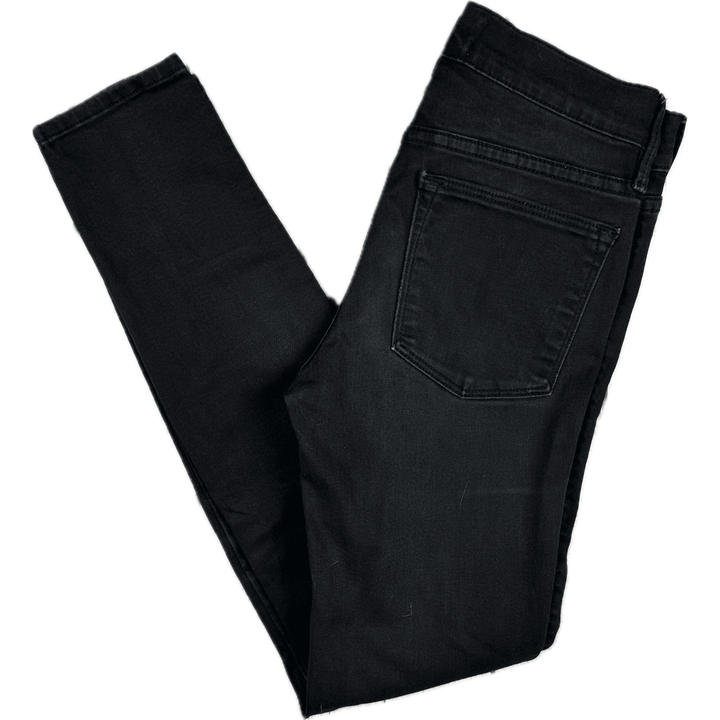 Frame Denim 'Le High Skinny' Black Stretch Jeans -Size 24 or 6 AU - Jean Pool